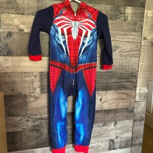 Marvel Boys Spider-Man Miles Morales Fleece Onesie - Size 6